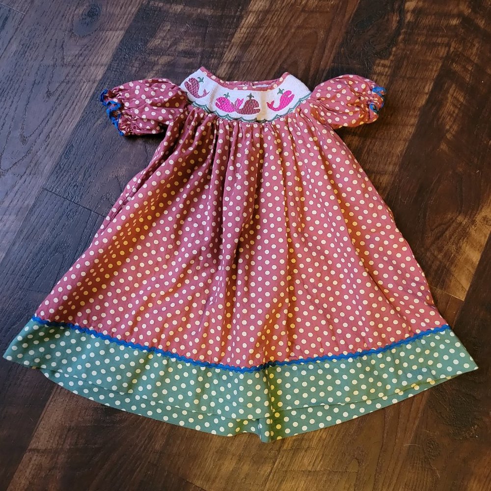Lil Cactus Smocked Whale Dress